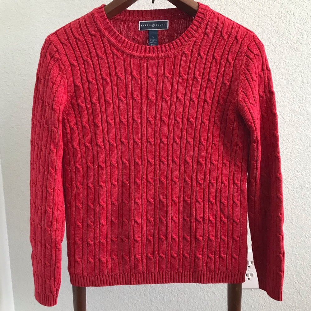 3/$30 Karen Scott Cable Sweater